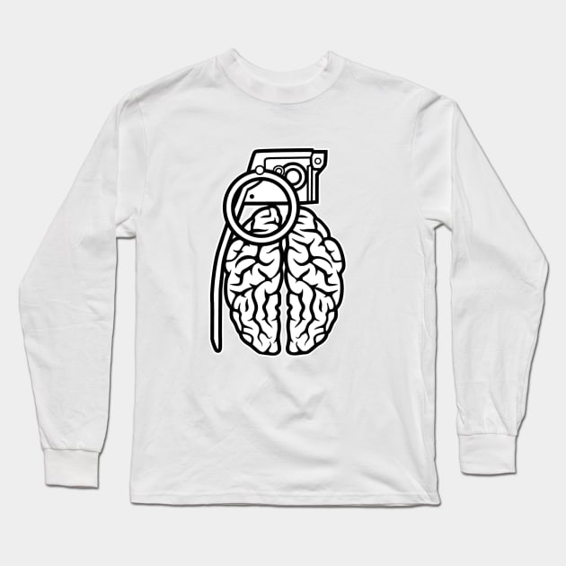 Grenade-Brain Long Sleeve T-Shirt by Eoli Studio